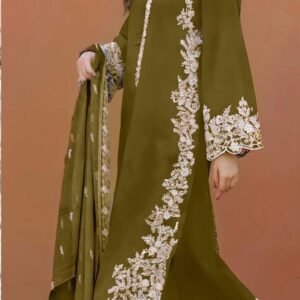 Designer green & white Detailing