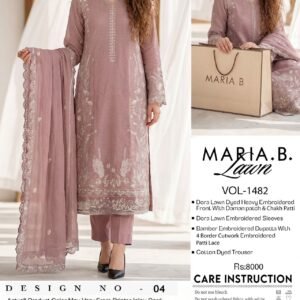 purple Embroidered Fabrics design